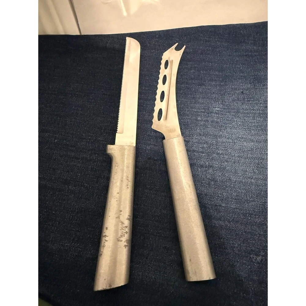 Rada Cutlery 2pc Knife Set High Carbon Stainless Bread and Cheese Knives USA